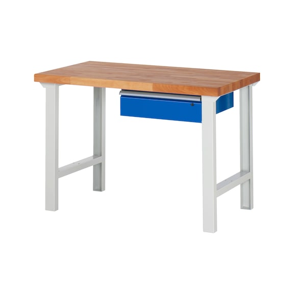 RAU Workbench 1250x700x840mm 1xDrawer Part Pull-out Series 7001A1 - Workbench series 7000