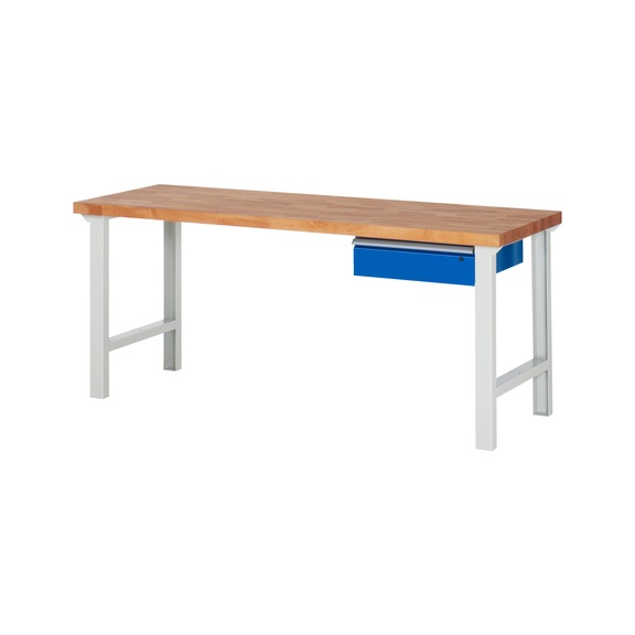 RAU Workbench 2000x700x840mm 1xpartial drawer runner Series 7001A1 - Workbench series 7000