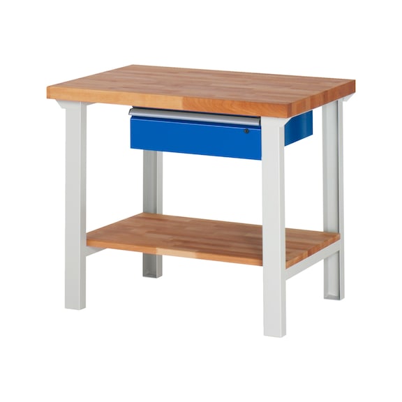 RAU Workbench 1000x700x840mm 1xpartial drawer runner Series 7001A7 - Workbench series 7000