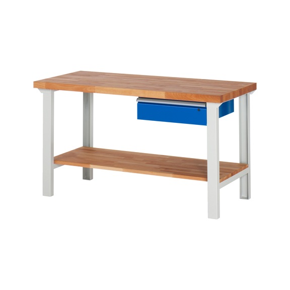 RAU Workbench 1500x700x840mm 1xDrawer Part Pull-out Series 7001A7 - Workbench series 7000