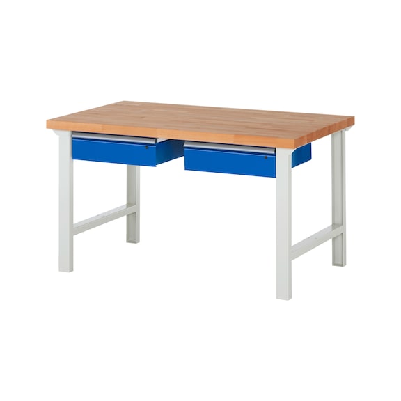 RAU Workbench 1500x900x840mm 2xDrawer Part Pull-out Series 7002A1 - Workbench series 7000