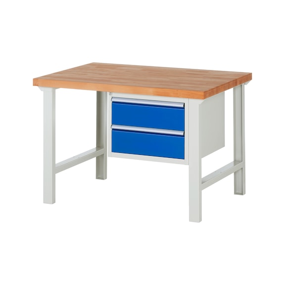 RAU Workbench 1250x900x840mm 2xDrawer Part Pull-out Series 7125A1 - Workbench series 7000