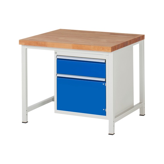 RAU Workbench 1000x900x840mm 2xDrawer Partial Extension Series 8152A1 - Workbench series 8000