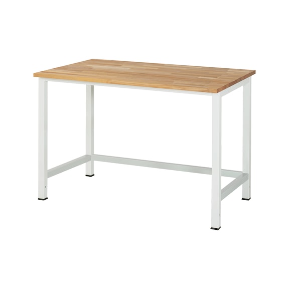 RAU workbench 900-1 1250x800x825 mm solid beech worktop 25 mm - Workbench