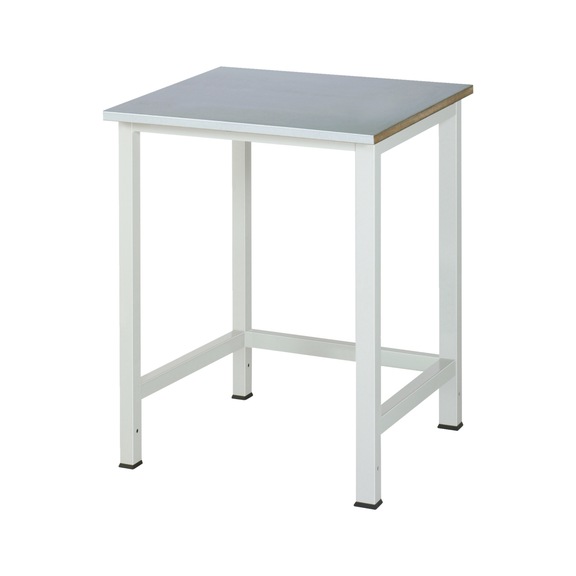 RAU workbench 900-1 750x800x825 mm sheet steel covering worktop 25 mm - Workbench