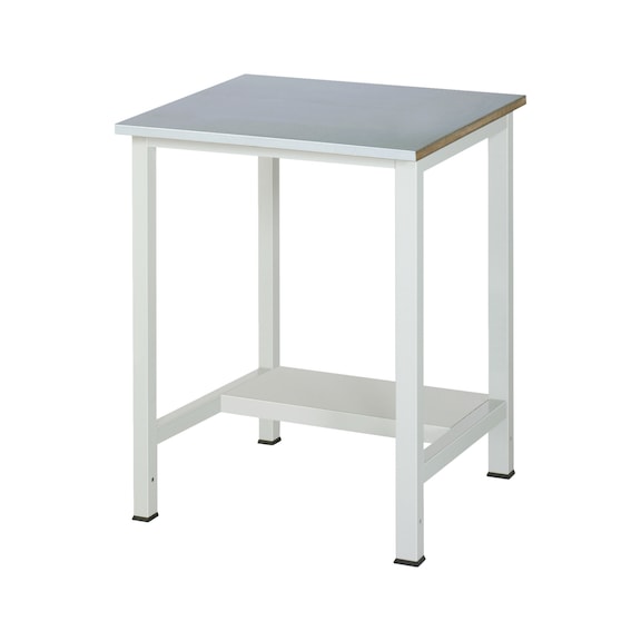 RAU Workbench 900-3 750x800x825 mm Stainless steel sheet covering worktop 28 mm - Workbench