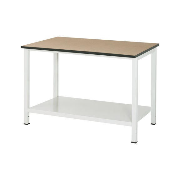 RAU workbench 900-6 1250x800x825 mm Medium-density fiber worktop 22 mm - Workbench