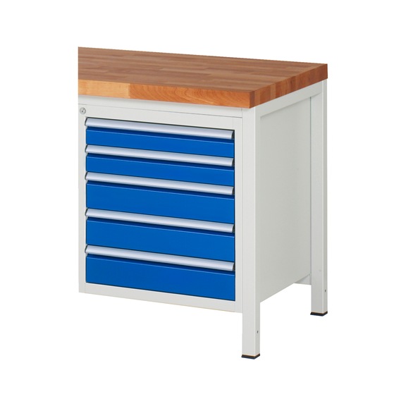 RAU drawer cabinet L3.20 580x650x645 mm 5xpartial drawer extension 580x650x620 mm - Drawer cabinet (storage equipment, workshop)