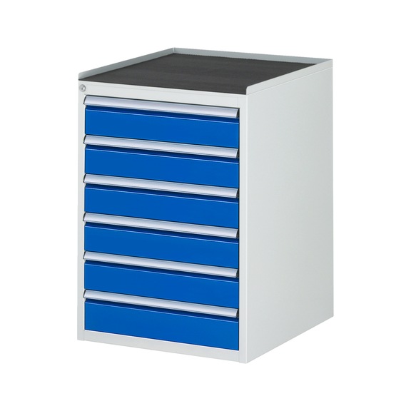 RAU drawer cabinet L5.16 580x650x825 mm metal shelf 6xpartial drawer extension - Drawer cabinet (storage equipment, workshop)