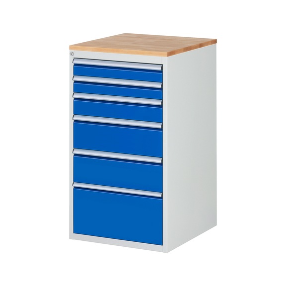 RAU Schubladenschrank L7.7 580x650x1035 mm Buche-Massiv 6xSchubladen-Teilauszug - Schubladenschrank (Lagereinrichtung, Werkstatt)