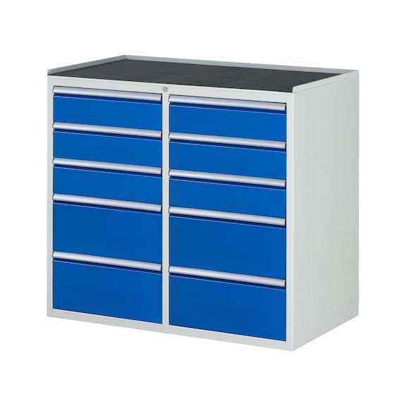 RAU drawer cabinet LL7.4 1145x650x1035 metal support 10xpartial extension drawers - Drawer cabinet (storage equipment, workshop)