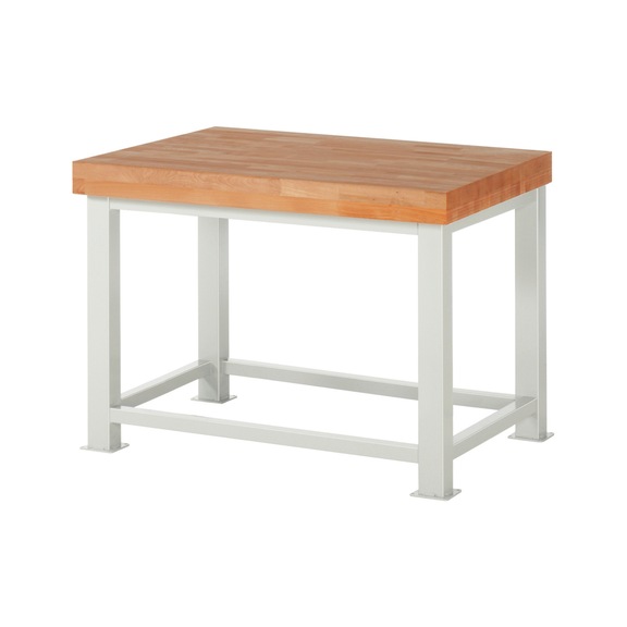 RAU heavy-duty workbench 4,500 kg load capacity 1250x900x900 mm beech top 100 mm - Workbench (system workstation, workshop, other)