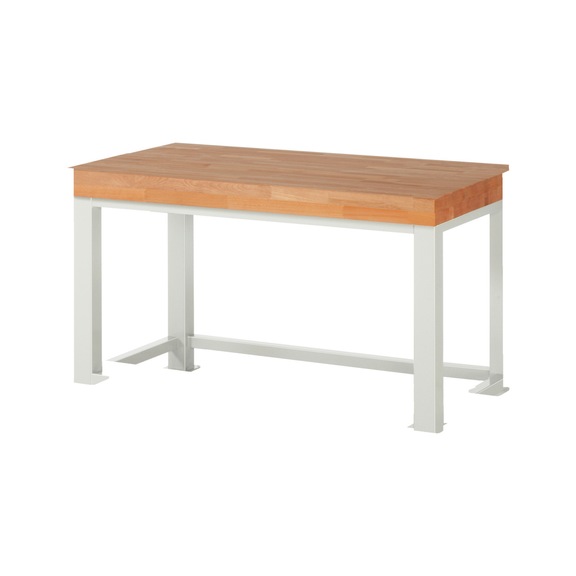 RAU heavy-duty workbench 4,500 kg load capacity 1500x900x900 mm beech top 100 mm - Workbench (system workstation, workshop, other)