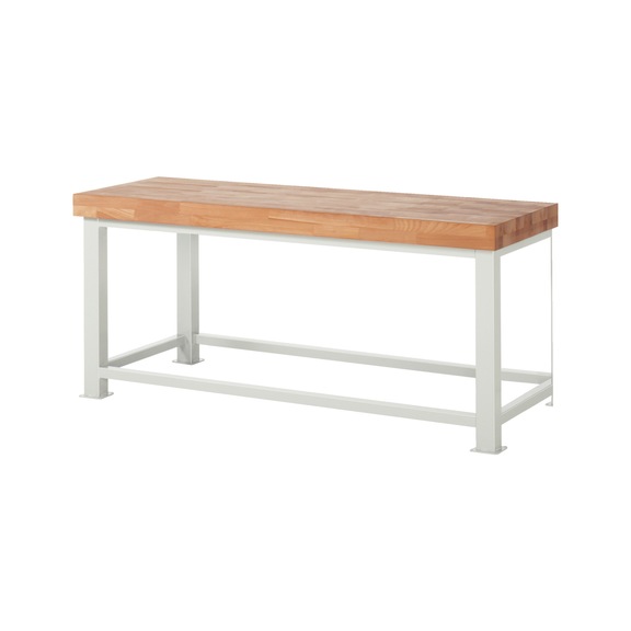 RAU heavy-duty workbench 4,500 kg load capacity 2000x900x900 mm beech top 100 mm - Workbench (system workstation, workshop, other)