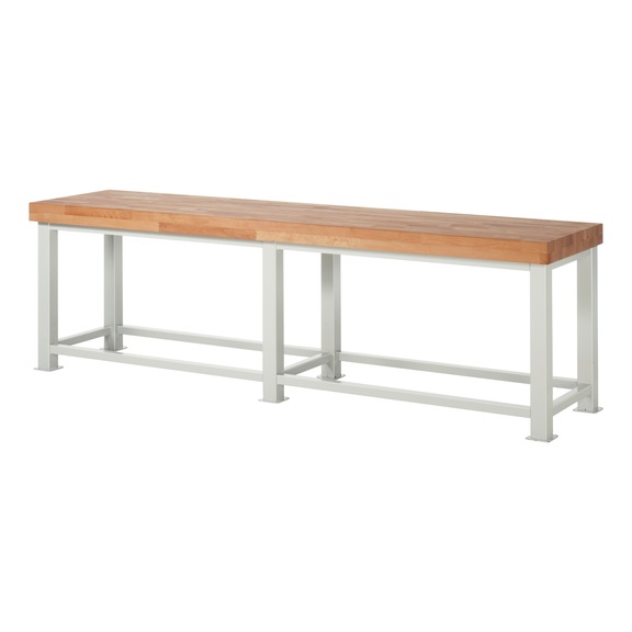 RAU heavy-duty workbench 4,500 kg load capacity 3000x700x900 mm beech top 100 mm - Workbench (system workstation, workshop, other)