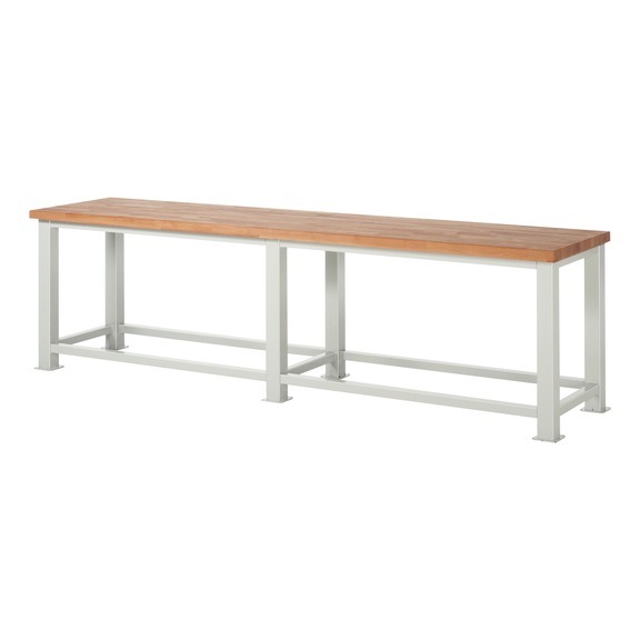 RAU heavy-duty workbench 2,500 kg load capacity 3000x700x900 mm beech top 50 mm - Workbench (system workstation, workshop, other)