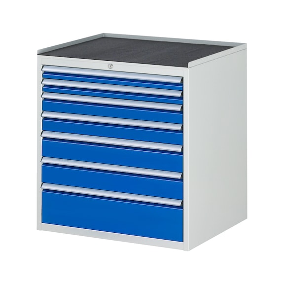 RAU drawer cabinet XL5.0 770x650x825 mm metal support 7xpartial extension drawers - Drawer cabinet (storage equipment, workshop)