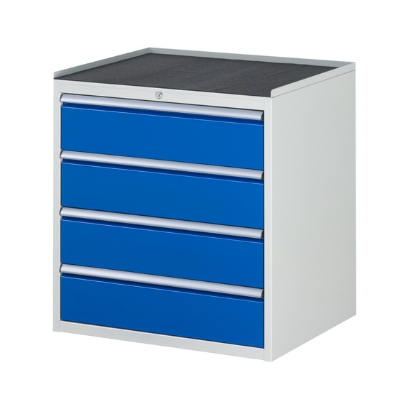 RAU drawer cabinet XL5.1 770x650x825 mm Metal top shelf 4xpartial extension drawers - Drawer cabinet (storage equipment, workshop)