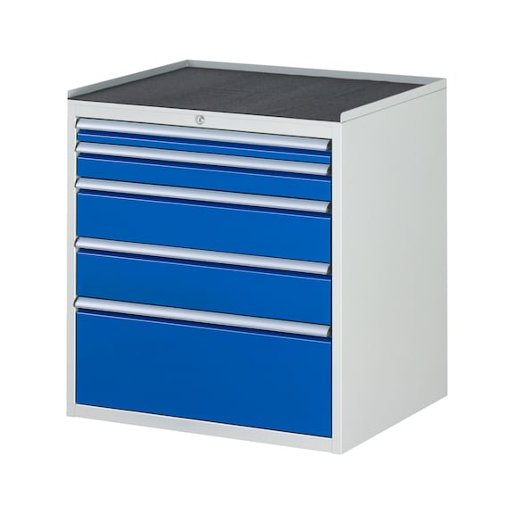 RAU drawer cabinet XL5.2 770x650x825 mm metal top 5xpartial drawer extension - Drawer cabinet (storage equipment, workshop)
