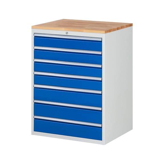 RAU drawer cabinet XL7.10 770x650x1035mm solid beech 7xpartial extension drawers - Drawer cabinet (storage equipment, workshop)