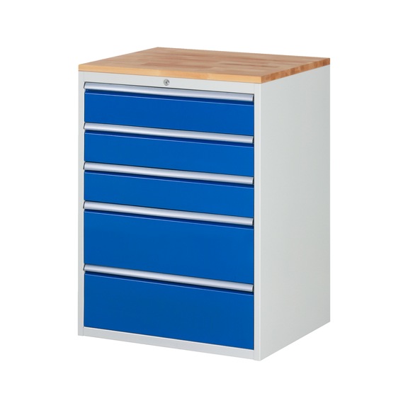RAU Schubladenschrank XL7.4 770x650x1035 mm Buche-Massiv 5xSchubladen-Teilauszug - Schubladenschrank (Lagereinrichtung, Werkstatt)