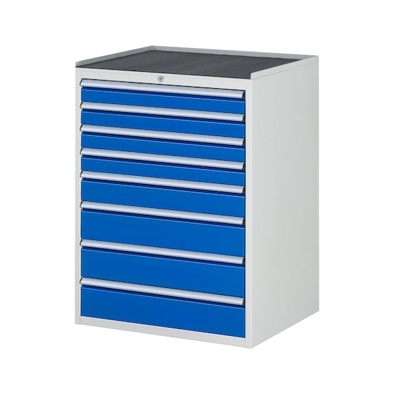 RAU drawer cabinet XL7.8 770x650x1035 mm metal top 8xpartial extension drawers - Drawer cabinet (storage equipment, workshop)