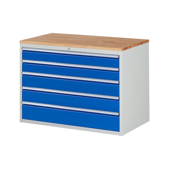 RAU drawer cabinet XXL5.11 1145x650x825mm solid beech 5xpartial extension drawers - Drawer cabinet (storage equipment, workshop)