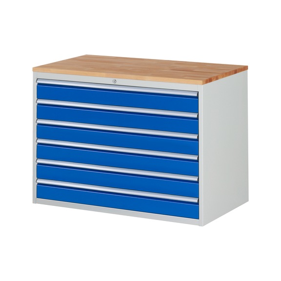 RAU Schubladenschrank XXL5.16 1145x650x825mm Buche-Massiv 6xTeilauszugschubladen - Schubladenschrank (Lagereinrichtung, Werkstatt)