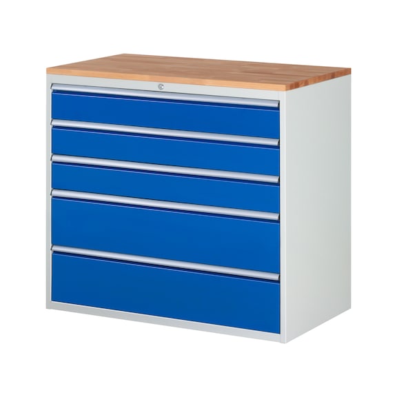 RAU Schubladenschrank XXL7.4 1145x650x1035mm Buche-Massiv 5xTeilauszugschubladen - Schubladenschrank (Lagereinrichtung, Werkstatt)
