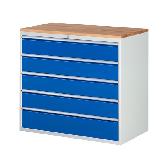 RAU drawer cabinet XXL7.5 1145x650x1035mm solid beech 5xpartial extension drawers - Drawer cabinet (storage equipment, workshop)
