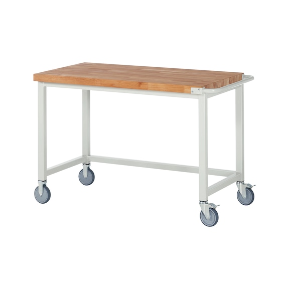 RAU Mobile workbench 8000 1250x700x880 mm Beech worktop 40 mm - Workbench (system workstation, workshop, other)
