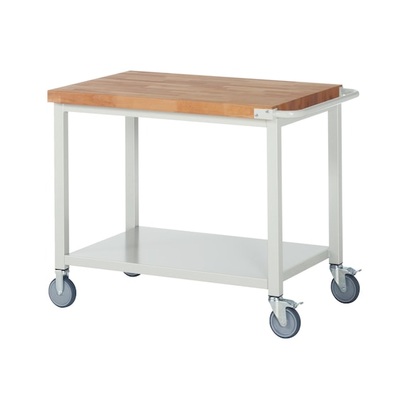 RAU Mobile workbench 8000 1000x700x880 mm Shelf Metal beech worktop 40 mm - Workbench (system workstation, workshop, other)