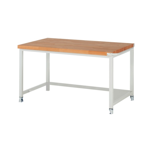 RAU Mobile workbench 8000 1500x900x880 mm Metal shelf Beech top 40 mm - Workbench (system workstation, workshop, other)