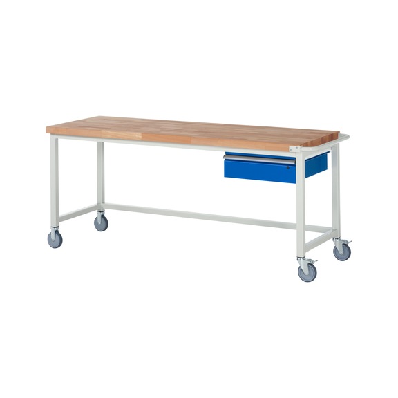 RAU Mobile workbench 8000 2000x700x880 mm 1 drawer, partial extension, beech panel - Workbench (system workstation, workshop, other)