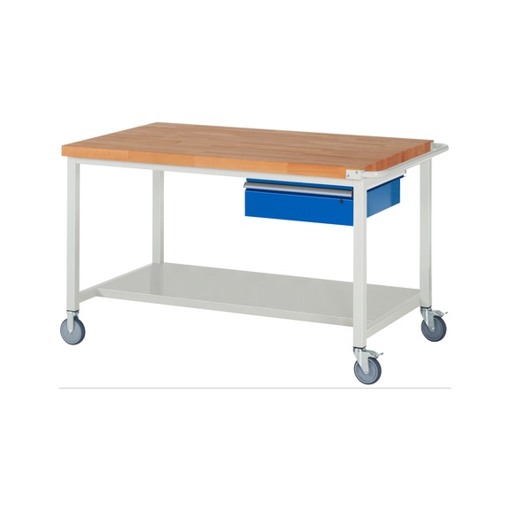 RAU Mobile workbench 8000 1500x900x880 mm Shelf 1 drawer with partial extension - Workbench (system workstation, workshop, other)