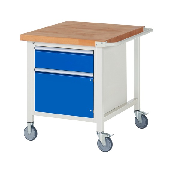 RAU Fahrbare Werkbank 8152 750x900x880 mm 1 Schublade Teilauszug 1 Tür - Werkbank (System-Arbeitsplatz, Werkstatt, Sonstiges)