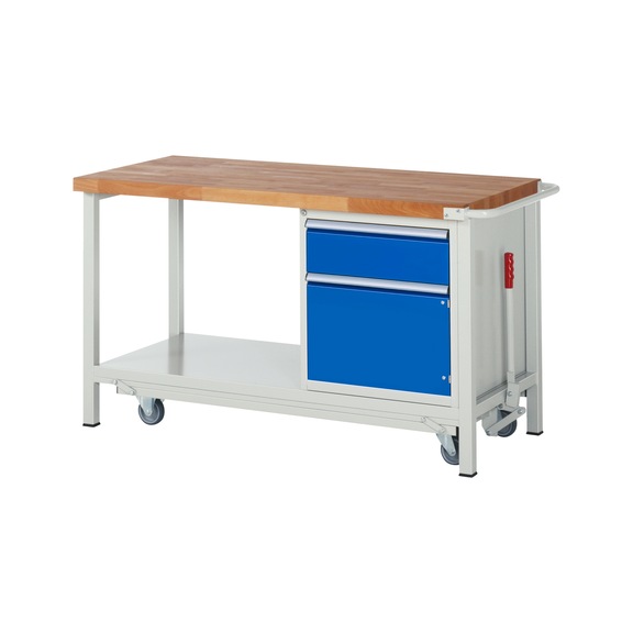 RAU Workbench with chassis 8152 1500x700x880 mm 1 drawer, partial extension 1 door - Workbench (system workstation, workshop, other)