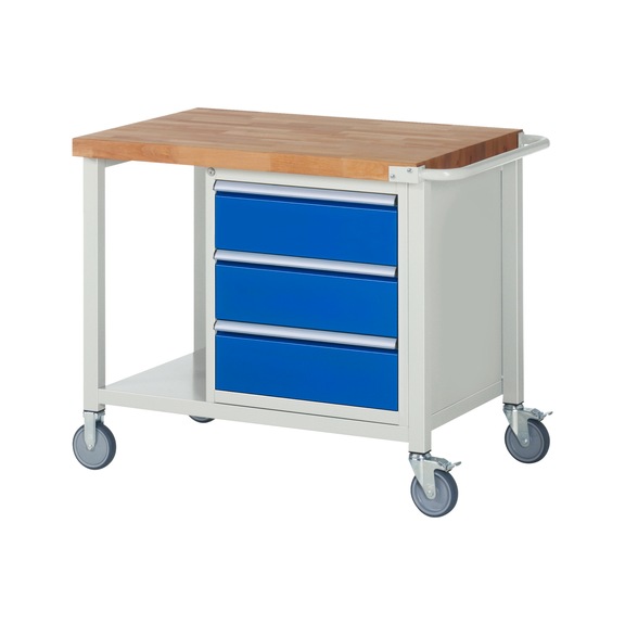 RAU Mobile workbench 8157 1000x700x880 mm 3 drawers partial extension - Workbench (system workstation, workshop, other)
