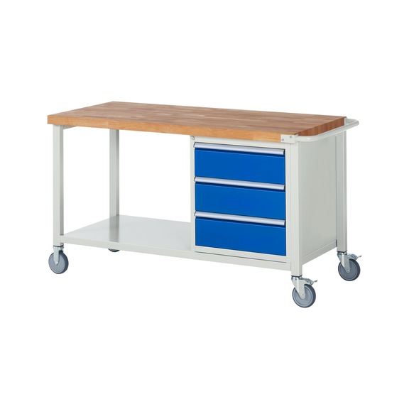 RAU Mobile workbench 8157 1500x700x880 mm 3 drawers partial extension - Workbench (system workstation, workshop, other)
