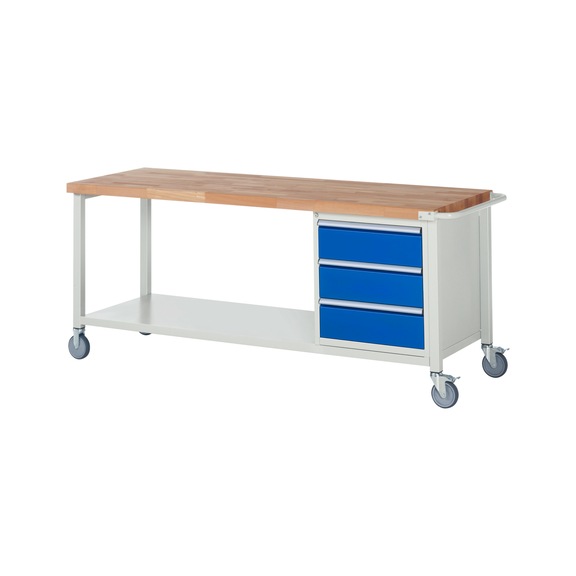 RAU Mobile workbench 8157 2000x700x880 mm 3 drawers partial extension - Workbench (system workstation, workshop, other)