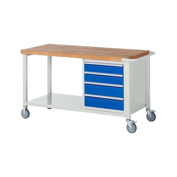 RAU Mobile workbench 8162 1500x700x880 mm 4 drawers partial extension - Workbench (system workstation, workshop, other)