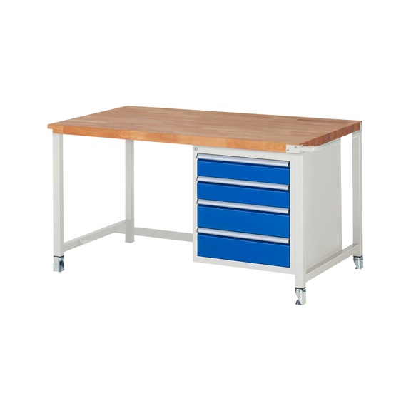 RAU Mobile workbench 8162 1500x900x880 mm 4 drawers partial extension - Workbench (system workstation, workshop, other)