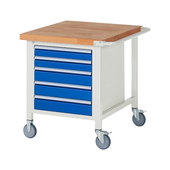 RAU Mobile workbench 8171 750x900x880 mm 5 drawers with partial extension - Workbench (system workstation, workshop, other)
