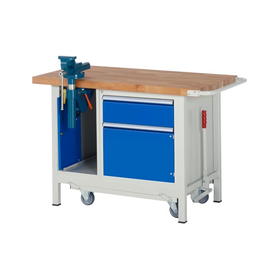 RAU Workbench with chassis 8181 1250x700x880 mm 1 drawer with partial extension 1 door - Workbench (system workstation, workshop, other)