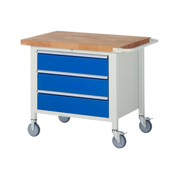 RAU Mobile workbench 8257 1000x700x880 mm 3 drawers with partial extension - Workbench (system workstation, workshop, other)