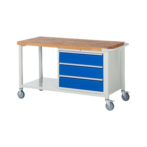 RAU Mobile workbench 8257 1500x700x880 mm 3 drawers partial extension - Workbench (system workstation, workshop, other)