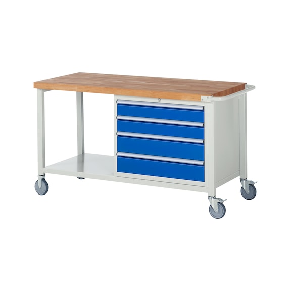 RAU Mobile workbench 8262 1500x700x880 mm 4 drawers partial extension - Workbench (system workstation, workshop, other)