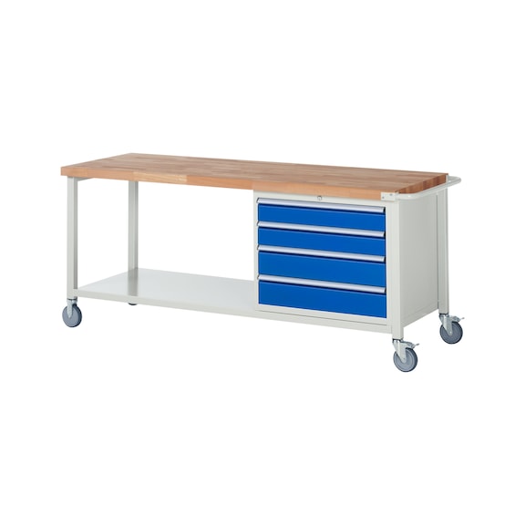 RAU Mobile workbench 8262 2000x700x880 mm 4 drawers partial extension - Workbench (system workstation, workshop, other)