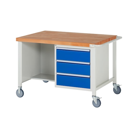 RAU Mobile workbench 8462 1250x900x880 mm 3 drawers partial extension - Workbench (system workstation, workshop, other)