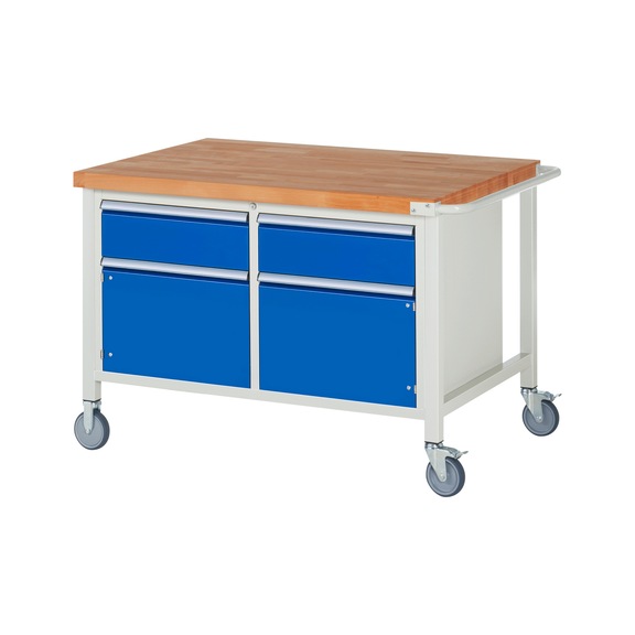 RAU Mobile workbench 8466 1250x900x880 mm 2 drawers partial extension 2 doors - Workbench (system workstation, workshop, other)